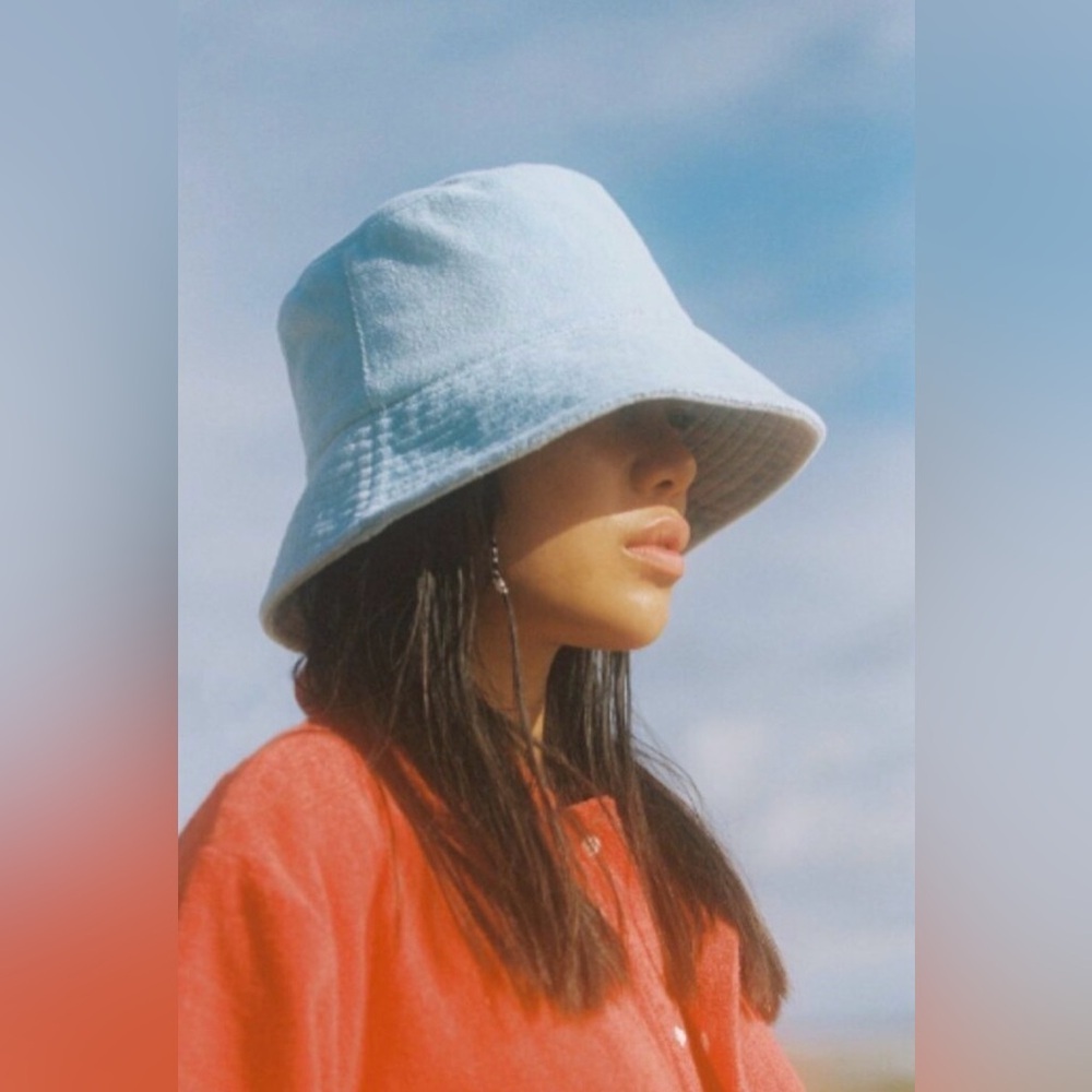 Lack of Color- Wave Bucket Hat in color Pastel Aqua Blue. Size S/M